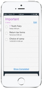 set a reminder for tooth fairy on ipad and iphone