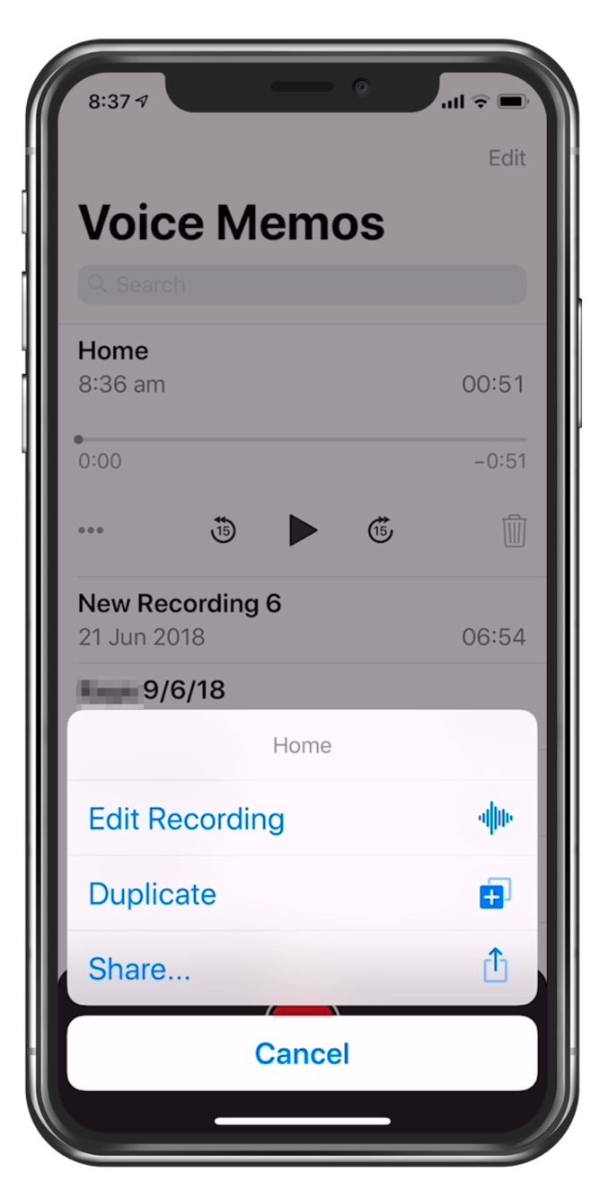 Create and send a voice memo from your iPad or iPhone
